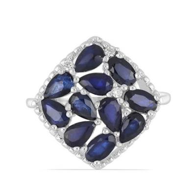 BUY STERLING SILVER NATURAL GLASS FILLED RUBY GEMSTONE RING